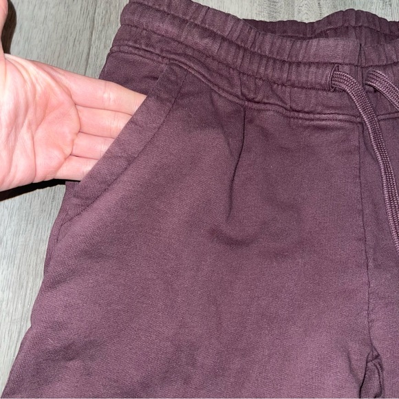 Pact Organic Cotton Cropped Wide Leg Mid Rise Sweats Size XS Purple SEE DESC - Picture 8 of 16
